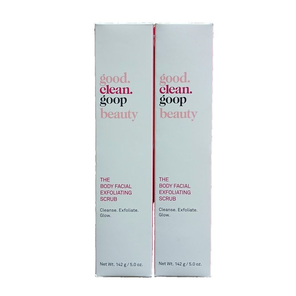 Good.Clean.Goop Beauty The Body Facial Glow Exfoliating Scrub - 2 Pack Set